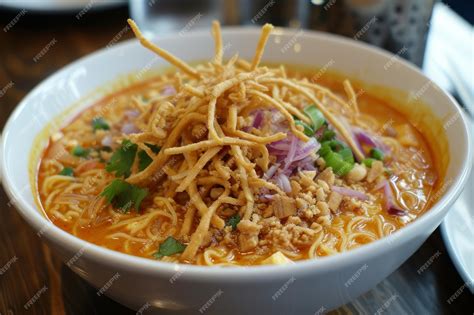  Khao Soi: Un plat aromatique aux saveurs épicées et crémeuses qui émerveillera vos papilles !